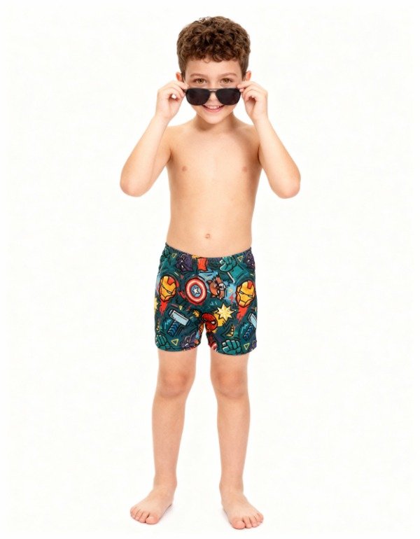 SUNGA LYCRA MULTIHEROES NEW 2026 - ANTICLORO FILTRO UV ESTAMPADO 360