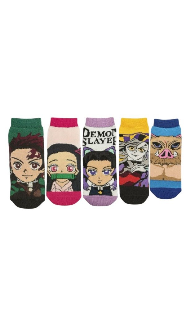MEDIAS SOQUETE DEMON SLAYER (PACK X 5 UNIDADES) 33 AL 40