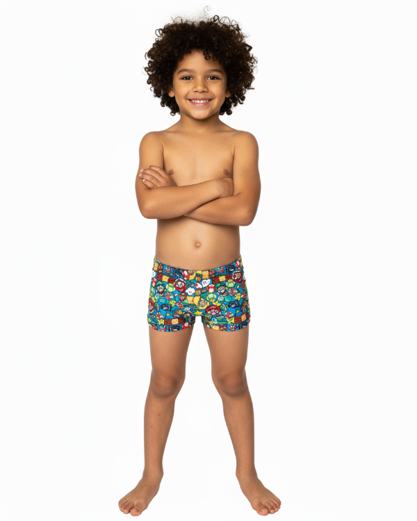 SUNGA LYCRA MULTI- MARIO BROSS ANTICLORO FILTRO UV