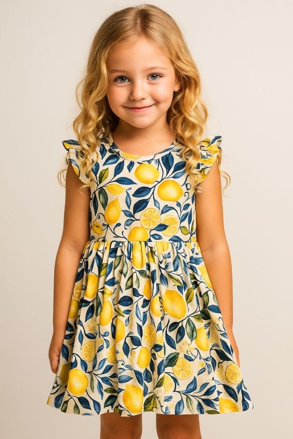 VESTIDOS ALGODON SOFT LIMONES TOSCANA