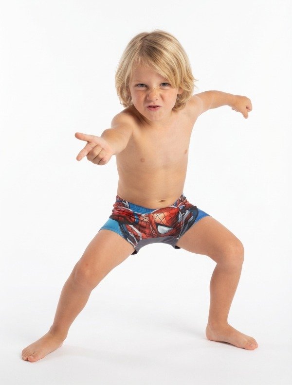SUNGA LYCRA SPIDERMAN ANTICLORO Y FILTRO UV