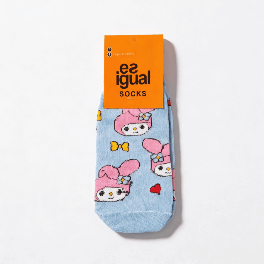 MEDIAS SOQUETE MY MELODY FONDO CELESTE 23 AL 33
