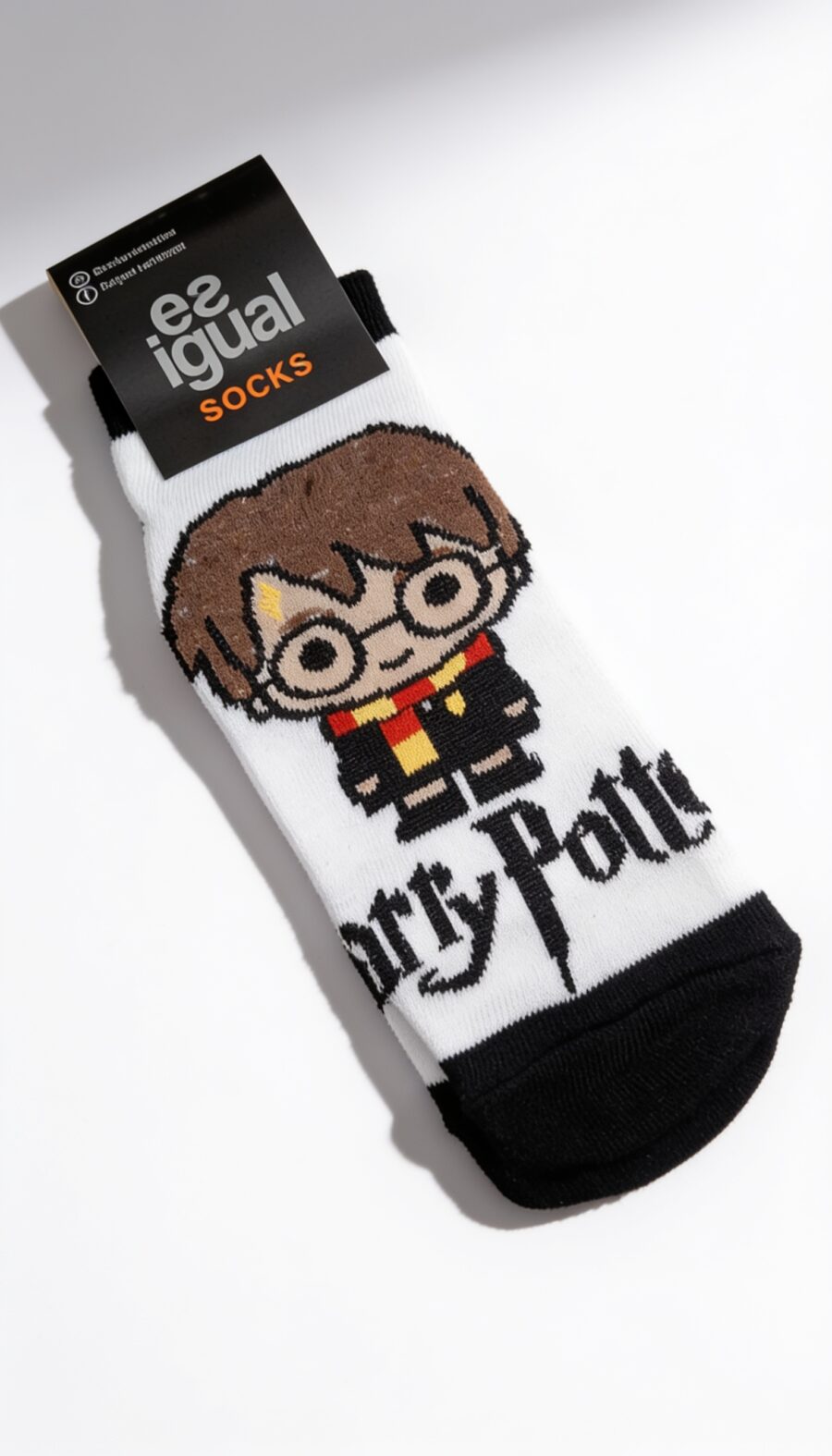 MEDIAS SOQUETE HARRY POTTER FONDO BLANCO 33 AL 42