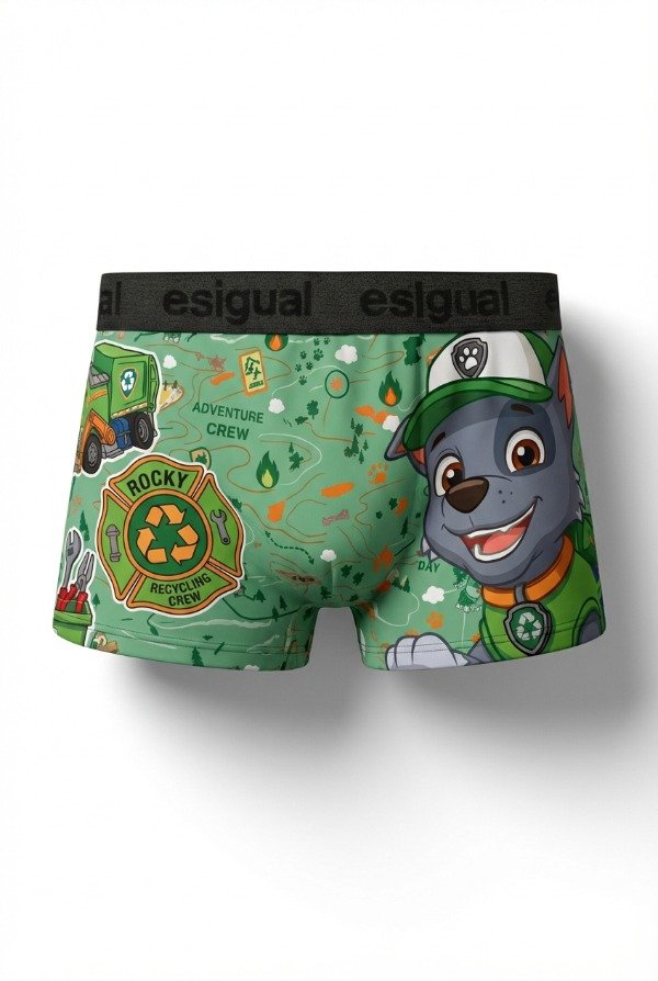 OUTLET BOXER PAW PATROL NEW ROCKY (VERDE)2026