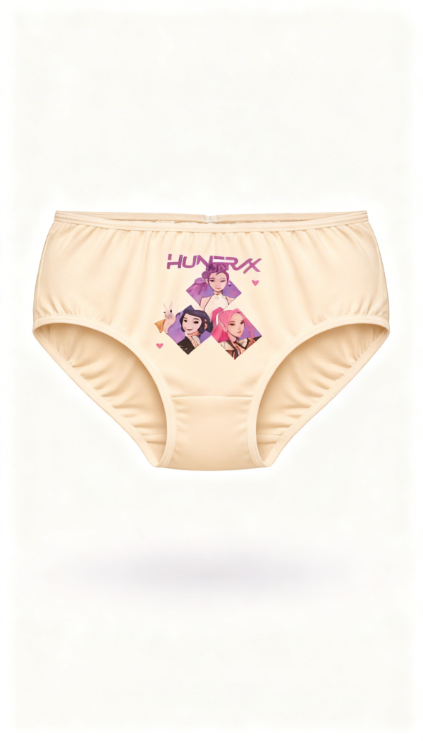 BOMBACHITA K-POP DEMON HUNTER BLANCO PURO ALGODON BEIGE