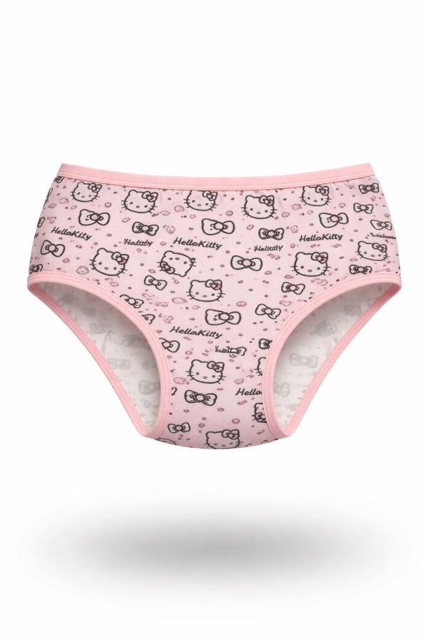 BOMBACHITA HELLO KITTY ROSA PURO ALGODON ORGANICO FULL ESTAMPA