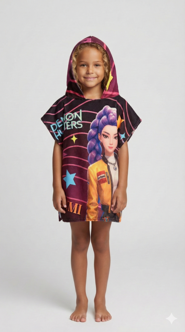 PONCHO GUERRERAS K-POP TOALLA MICRO