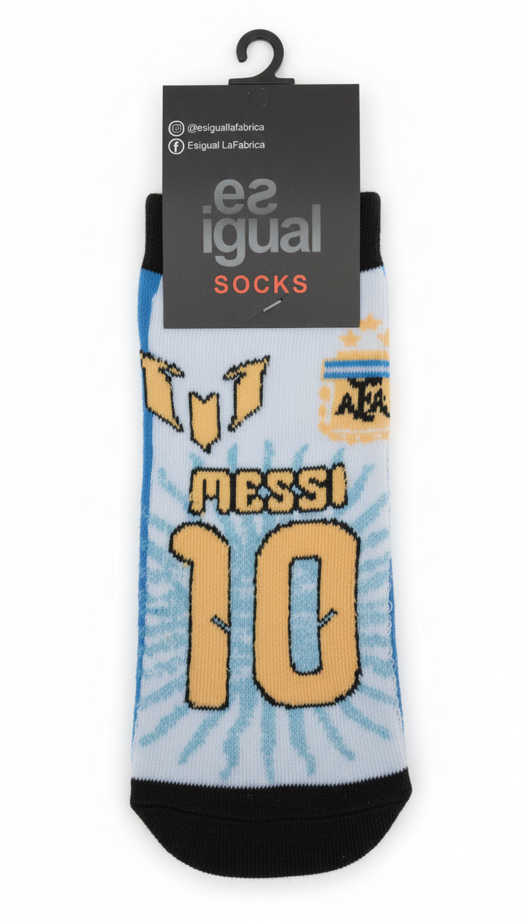 MEDIA SOQUETE CAMISETA MESSI 33 AL 40