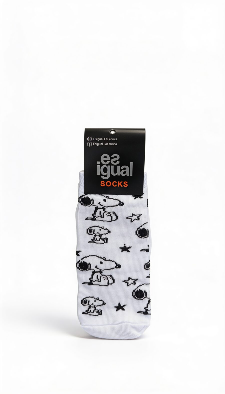 MEDIAS SOQUETE MULTI SNOOPY BLANCO - NEGRO 33 AL 40