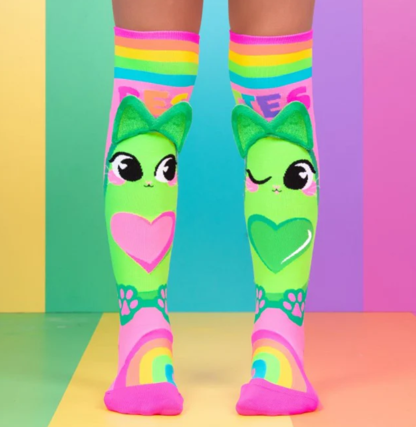 🐸 MEDIAS 3D MEJORES AMIGOS - AMISTAD ARCOÍRIS 🐸 *