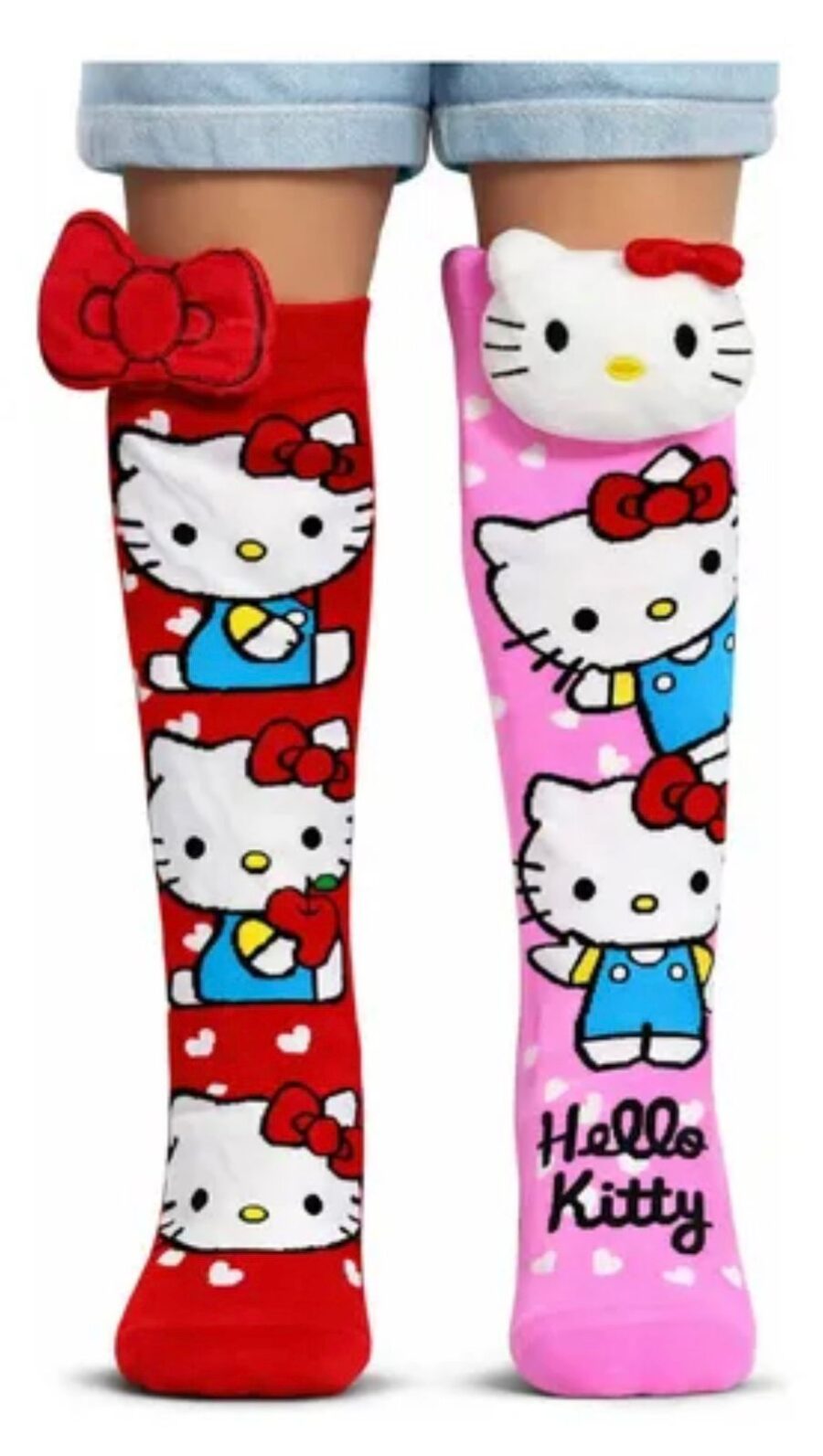 🎀 MEDIAS 3D HELLO KITTY - KAWAII CLÁSICO 🎀