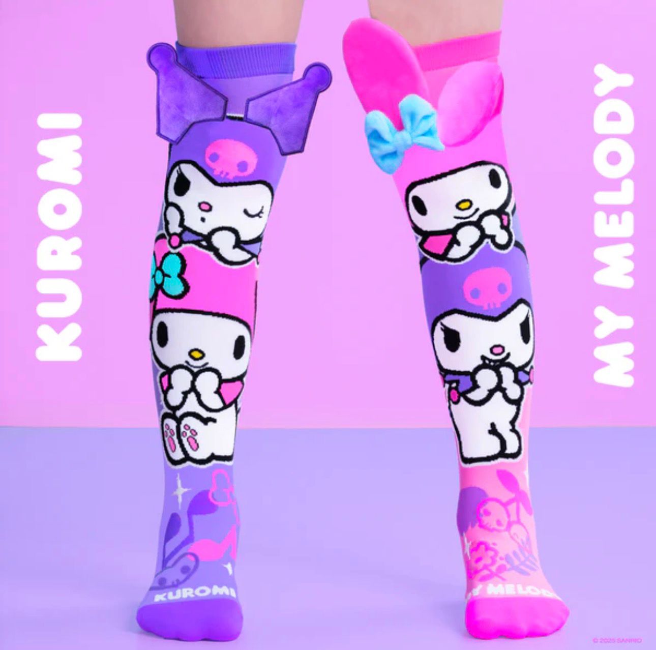 💜 MEDIAS 3D KUROMI & MY MELODY - KAWAII TOTAL 💜