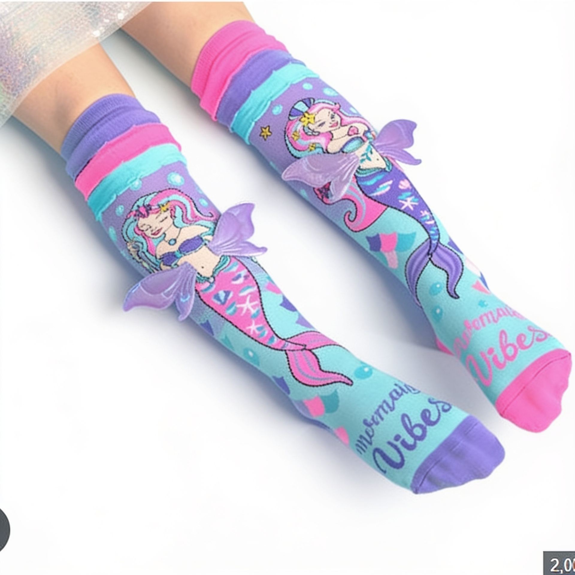 🧜♀️ MEDIAS 3D SIRENA - MAGIA OCEÁNICA 🧜♀️