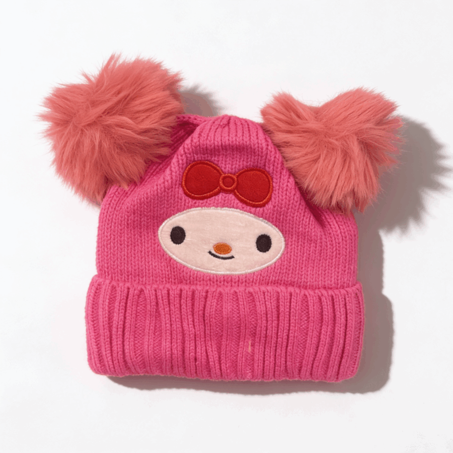 Gorro My Melody Pink con Forro de Corderito 💖FUCCIA
