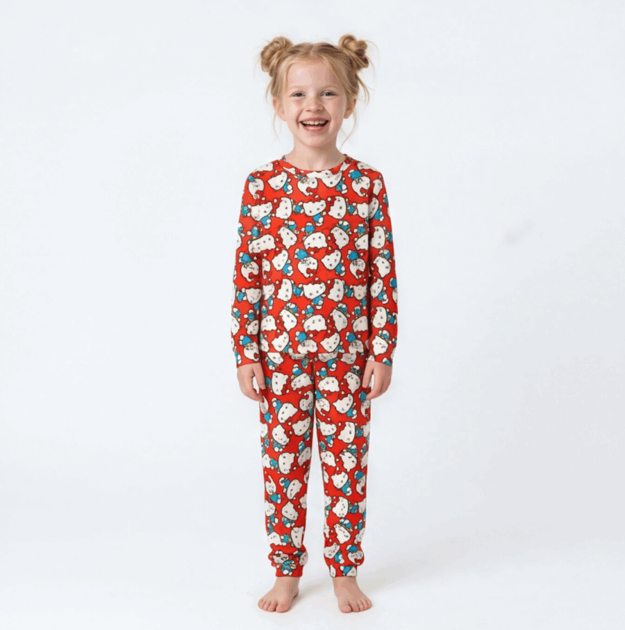 PIJAMA HELLO KITTY ROJO TERMICO