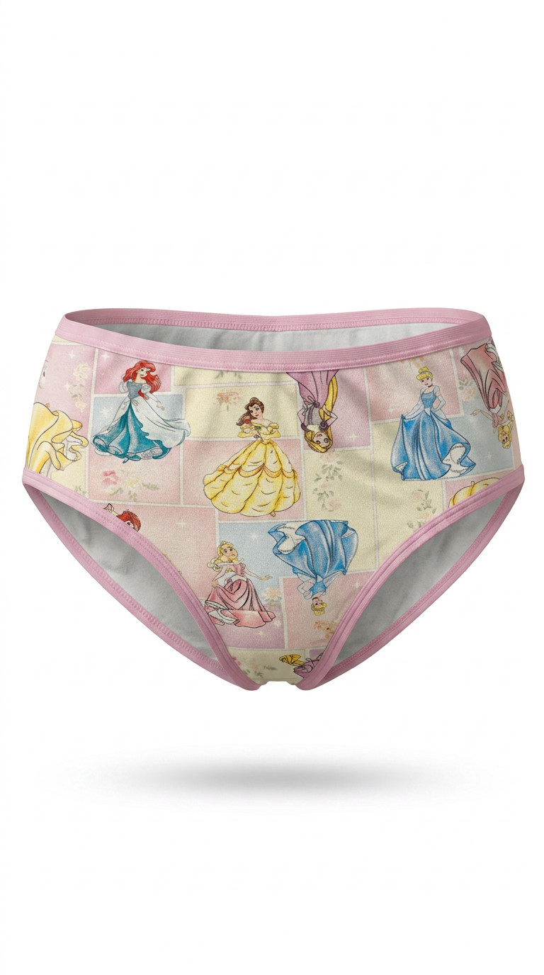 BOMBACHITA PRINCESAS DISNEY PURO ALGODON ORGANICO FULL ESTAMPA