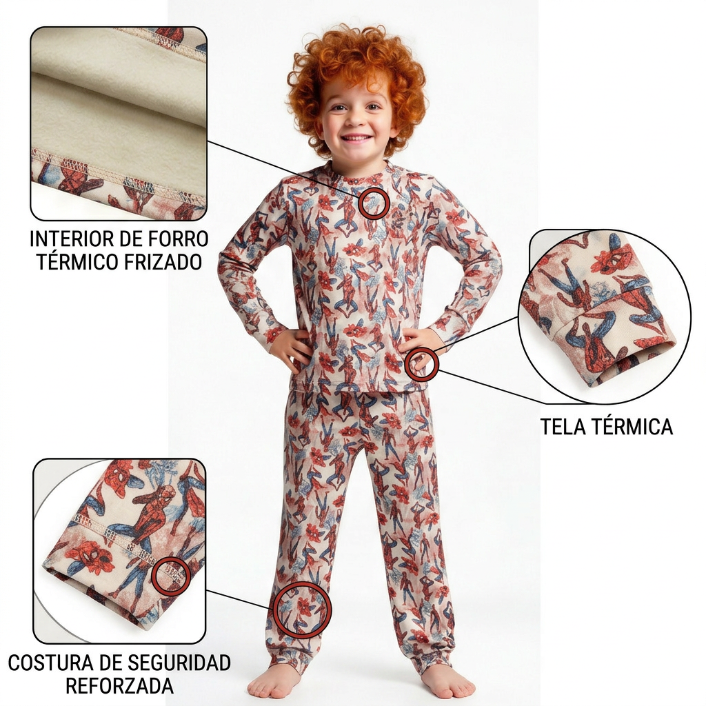 PIJAMA TERMICO SPIDERMAN - Imagen 2