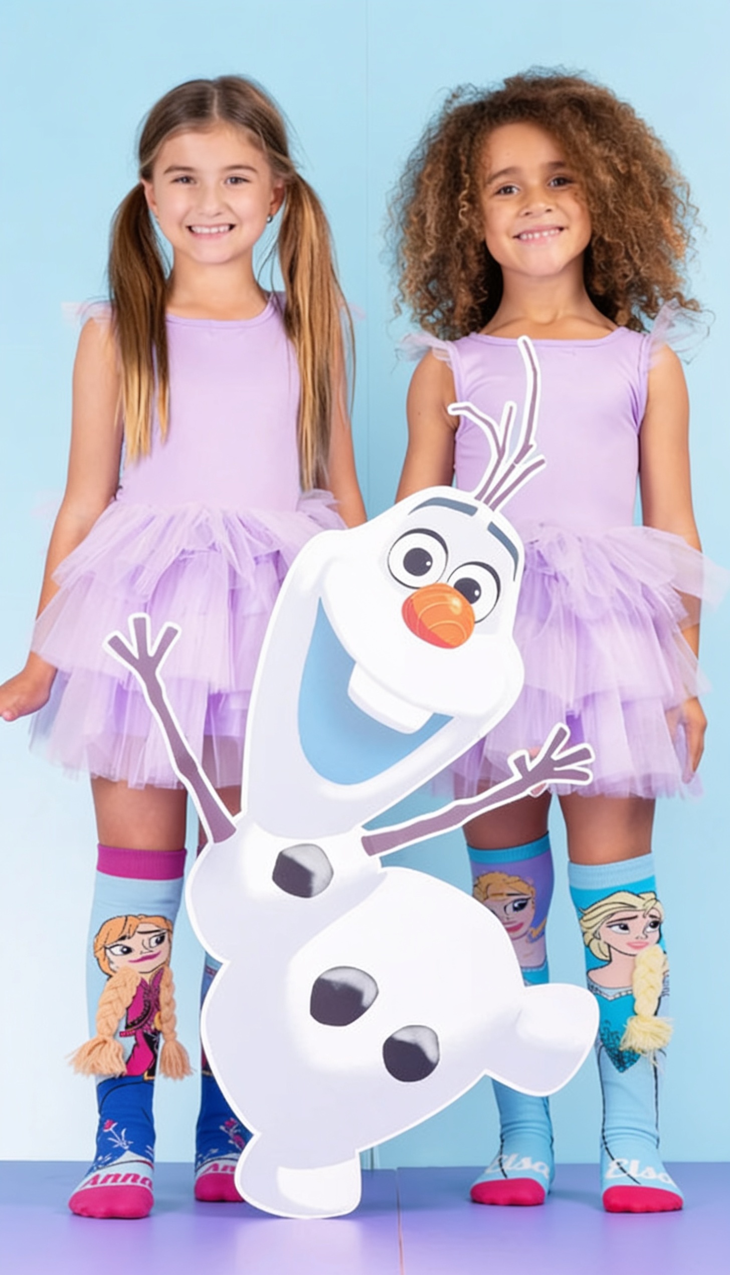 ❄️👑 MEDIAS ELSA & ANA CON TRENZAS 👑❄️ - Imagen 2